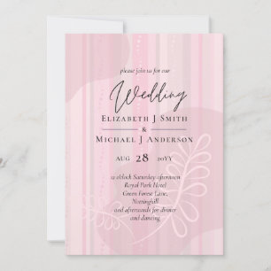 Scandinavian Japandi Modern Abstract Wedding