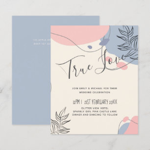 Scandinavian Japandi Modern Abstract Wedding