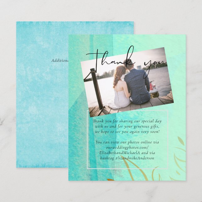 Scandinavian Japandi Modern Abstract Wedding (Front/Back)