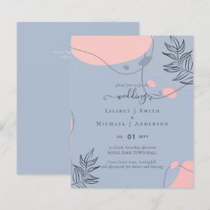 Scandinavian Japandi Modern Abstract Wedding