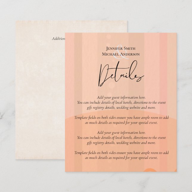 Scandinavian Japandi Modern Abstract Wedding (Front/Back)