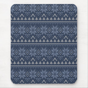 Scandinavian, knitting mouse pad