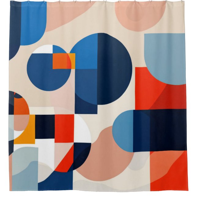 Scandinavian Mid Century Geometric Abstract Art (Front)