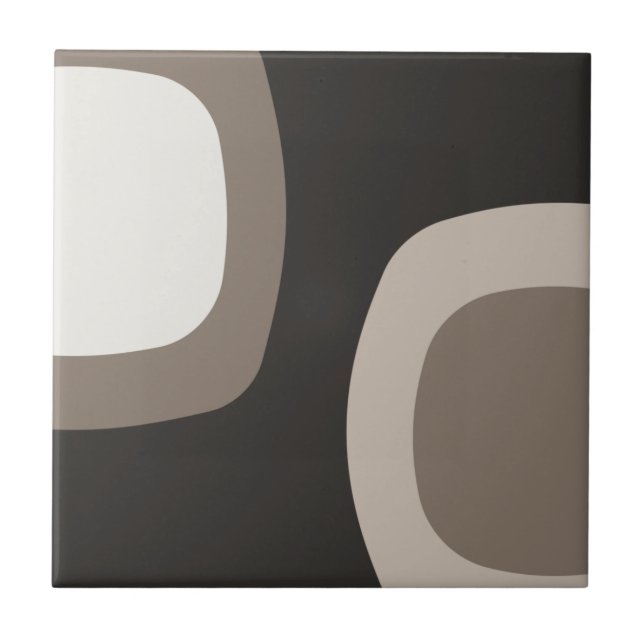 Scandinavian Minimalist Art Beige Tile (Front)