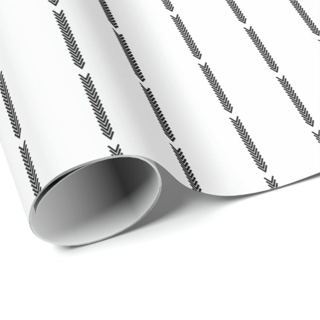 Scandinavian minimalist black and white wrapping paper (Roll Corner)