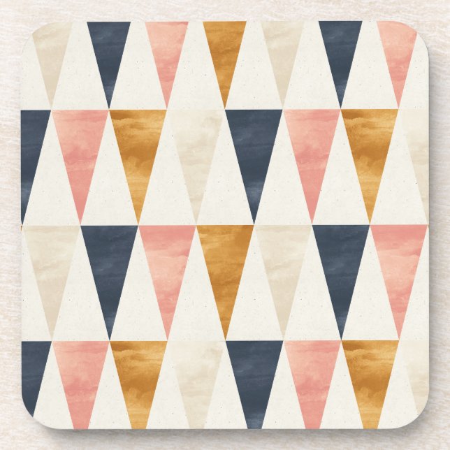 Scandinavian Navy Flag Pattern Coaster (Front)