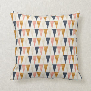 Scandinavian Navy Flag Pattern Throw Pillow