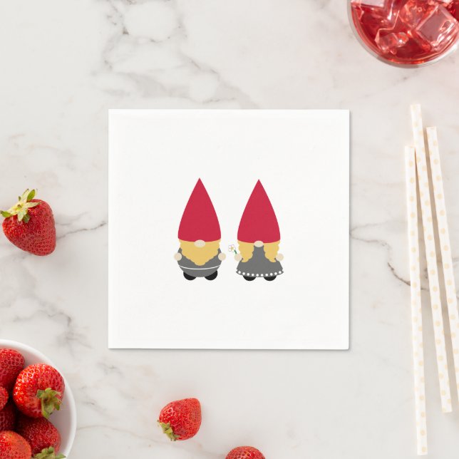 Scandinavian Nisse Tomte Gnome Napkin (Insitu)