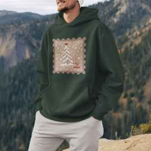 Scandinavian Nordic Christmas PostCard Hoodie