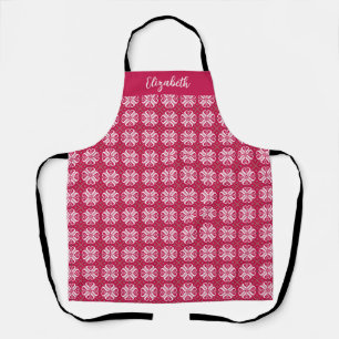 Scandinavian Pattern Customized Holiday Apron
