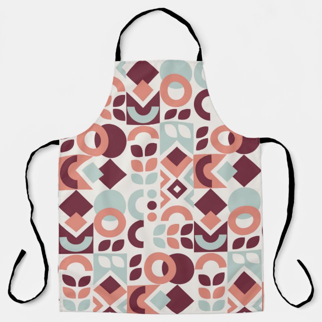 Scandinavian pattern design. Simple modern retro b Apron (Front)