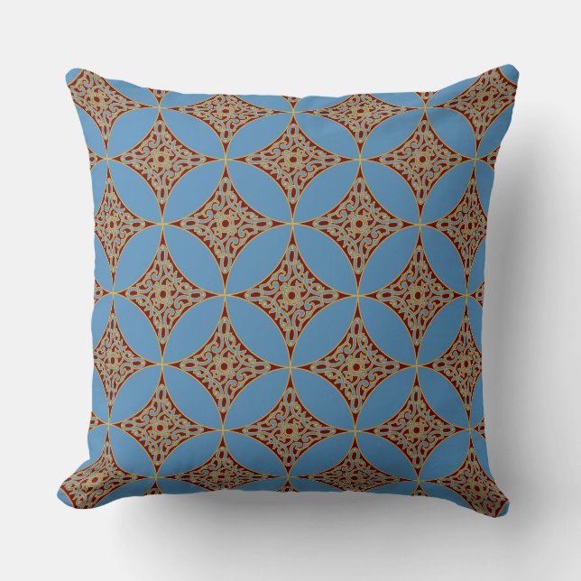 Scandinavian Pattern Throw Pillow (Front)