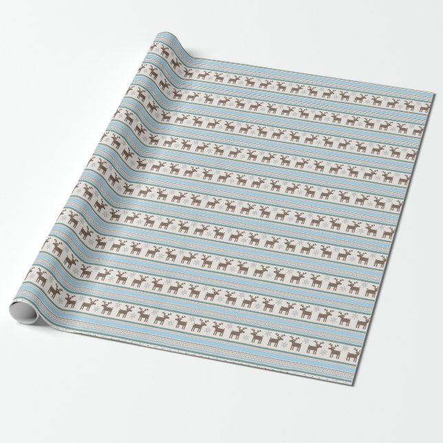Scandinavian Pattern Wrapping Paper (Unrolled)