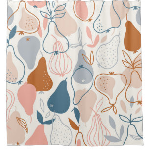 Scandinavian Pear Print: Vintage Fruit Pattern