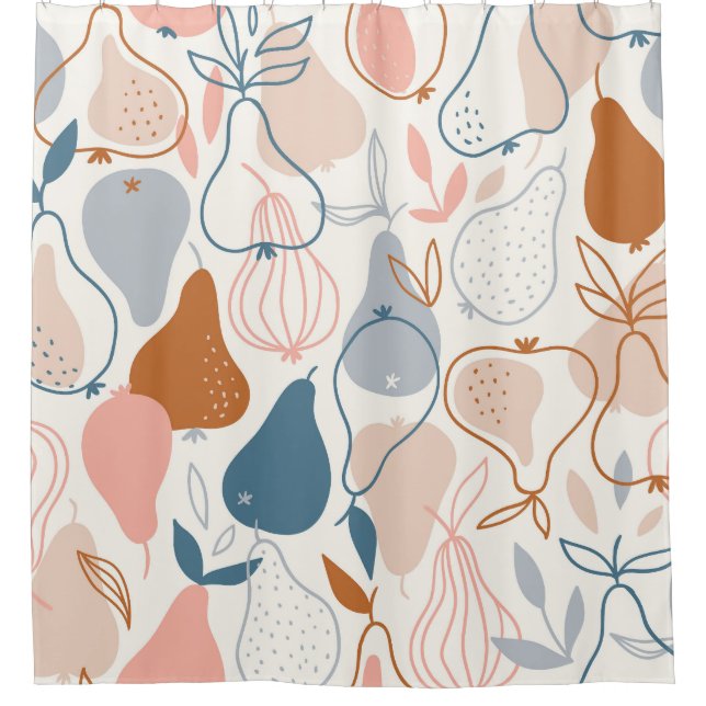 Scandinavian Pear Print: Vintage Fruit Pattern (Front)