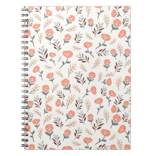 Scandinavian Red Poppies Notebook