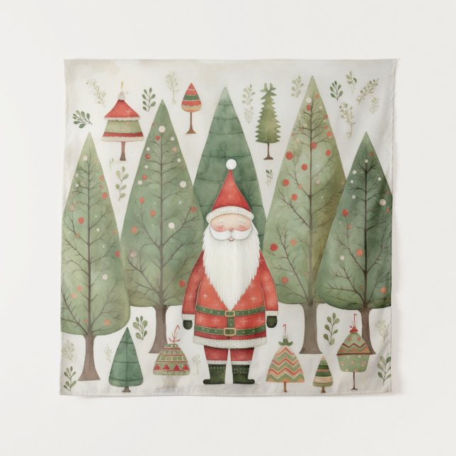 Scandinavian Santa Tapestry (Front)