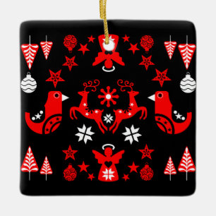 Scandinavian Seasonal Home Decor Ceramic Ornament