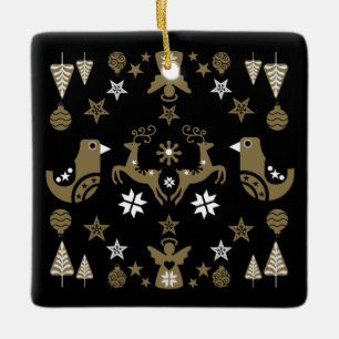 Scandinavian Seasonal Luxury Decor Ceramic Ornament