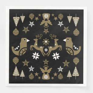 Scandinavian Seasonal Luxury Decor Napkin