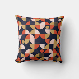 Scandinavian Simple Shapes Geometry Artwork Poster Throw Pillow