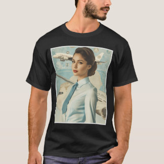 Scandinavian Skybound: Stewardess Style Essentials T-Shirt