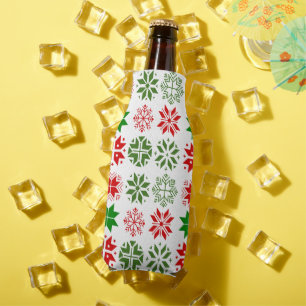 Scandinavian Snowflakes Bottle Cooler