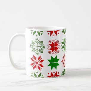 Scandinavian Snowflakes Coffee Mug