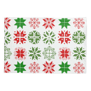 Scandinavian Snowflakes Pillowcase