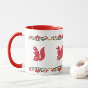 Scandinavian Squirrel Mug