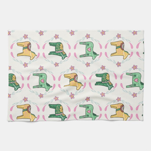 Scandinavian Style Art Kitchen Towel Dalas (Horizontal)