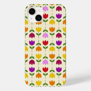 Scandinavian Style Colourful on Crm Flower Pattern Case-Mate iPhone 14 Plus Case