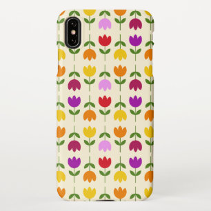 Scandinavian Style Colourful on Crm Flower Pattern iPhone XS Max Case