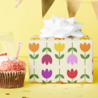 Scandinavian Style Colourful on Crm Flower Pattern