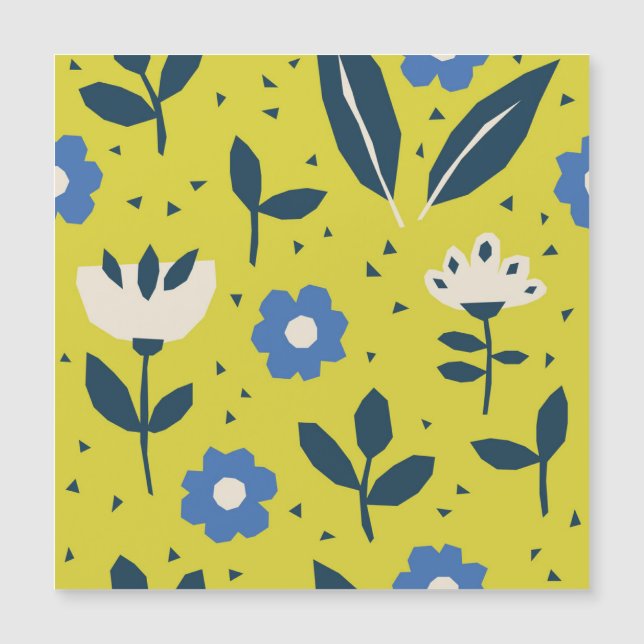 Scandinavian style, floral seamless pattern. (Front)