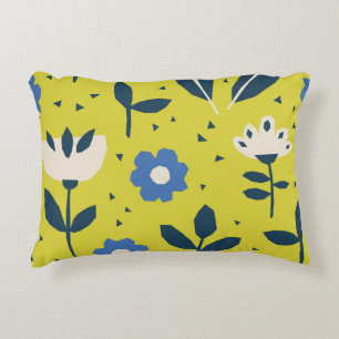 Scandinavian style, floral seamless pattern. accent pillow