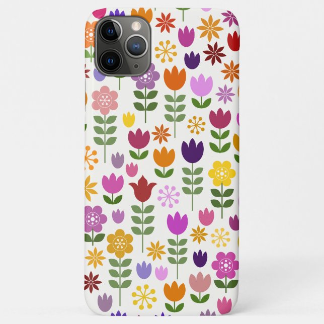 Scandinavian Style Flowers Big Pattern Case-Mate iPhone Case (Back)
