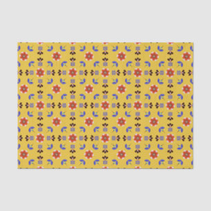 Scandinavian Style Geometric Floral Pattern Tissue Paper