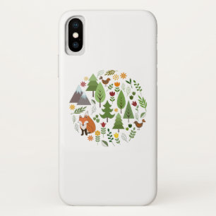 Scandinavian Style Illustrations Circle Case-Mate iPhone Case