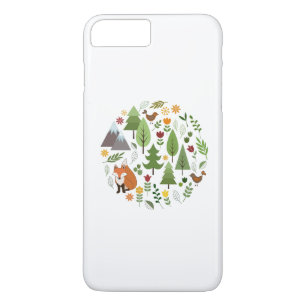 Scandinavian Style Illustrations Circle Case-Mate iPhone Case
