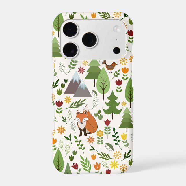 Scandinavian Style Illustrations on Cream Pattern (Back)