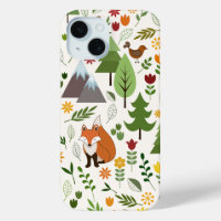 Scandinavian Style Illustrations on Crm Lg Pattern