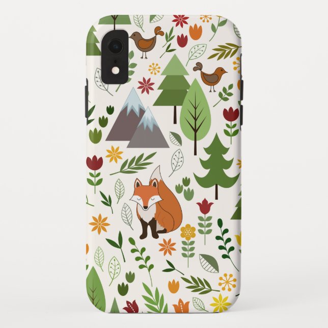 Scandinavian Style Illustrations on Crm Lg Pattern Case-Mate iPhone Case (Back)
