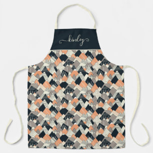Scandinavian Style Mountain Pattern Apron