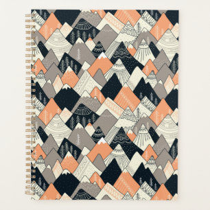 Scandinavian Style Mountain Pattern Planner