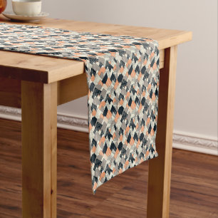 Scandinavian Style Mountain Pattern Short Table Runner