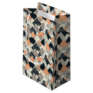 Scandinavian Style Mountain Pattern Small Gift Bag