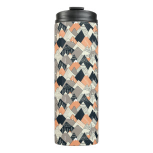 Scandinavian Style Mountain Pattern Thermal Tumbler