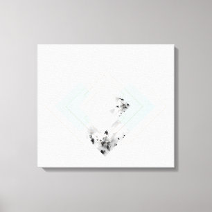 Scandinavian Style Outlined Design Canvas Print