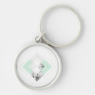 Scandinavian Style Outlined Design Keychain